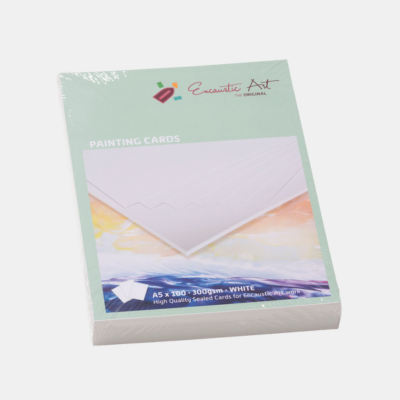Encaustic Art A5 schilder papier wit-Enjoykado Encaustic Art schilder kaarten wit in de maat A5 x 100 stuks voor heel veel schilder plezier