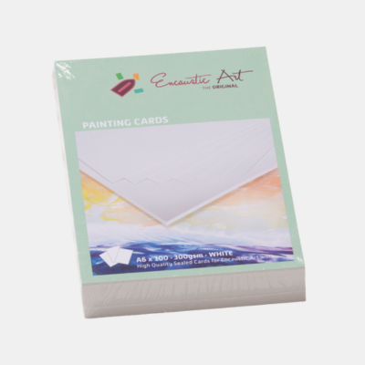 Encaustic Art A6 schilder papier wit-Enjoykado Encaustic Art schilder kaarten wit in de maat A6 x 100 stuks voor heel veel schilder plezier