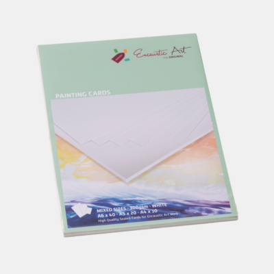 Encaustic Art mixed maten schilderpapier wit-Enjoykado Encaustic Art mixed schilder kaarten wit bestaande uit A6 x 40, A5 x 20, A4 x 10