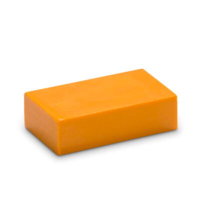 Encaustic Wasblokje No:04 Goudgeel (Warm), een heldere, warme gele kleur.
