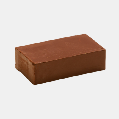Encaustic Wasblokje No:21 Venetiaans Rood, Glanzend roodbruin.