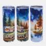 bedrukte Tumbler met buitenleven en camper design bedrukte Tumbler met buitenleven en camper design