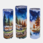 Bedrukte Tumbler met buitenleven en camper design bedrukte Tumbler met buitenleven en camper design