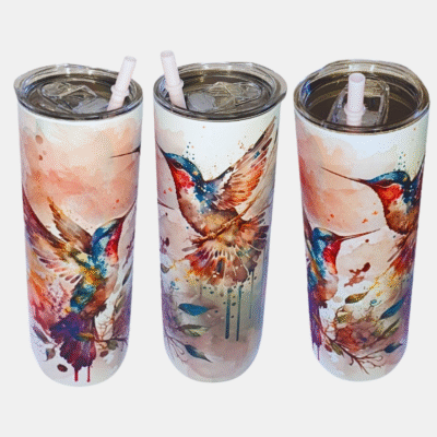 Bedrukte Tumbler met IJsvogel design-Enjoykado Bedrukte Tumbler met IJsvogel design BPA vrij-Enjoykado