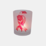 Waxinelichthouder pink ribbon, bedrukt in Frozen-stijl
