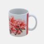 Bedrukte mok met roze Lelie Bedrukte keramische mok met unieke print van roze Lelie, 330 ml, sublimatie