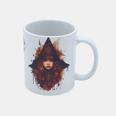 Bedrukte mok Good Witch Bedrukte keramische mok met unieke print van Good Witch, 330 ml, sublimatie