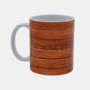 Bedrukte mok Coffee Quote Bedrukte keramische mok met unieke print Coffee Quote op houtkleurige achtergrond, 330 ml, sublimatie