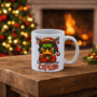 Bedrukte mok Kerst eend met quote Bedrukte keramische mok met unieke print van een Kerst Eend en quote, 330 ml, sublimatie