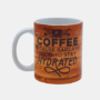 Bedrukte mok met quote Coffee Coffee voorkant Bedrukte keramische mok met unieke Quote Coffee, 330 ml, sublimatie
