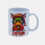 Bedrukte mok Kerst Eend met Quote Bedrukte keramische mok met unieke print van een Kerst Eend met quote, 330 ml, sublimatie