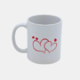 Bedrukte mok coffee is my valentine Bedrukte keramische mok met unieke print voor Valentine, 330 ml, sublimatie