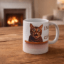 Bedrukte mok Kat en Muis met Quote Bedrukte keramische mok met unieke print Kat en Muis met Quote, 330 ml, sublimatie
