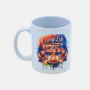 Mok Fleurige Camper en Quote Bedrukte keramische mok met unieke print Fleurige Camper, 330 ml, sublimatie