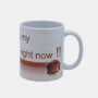 Bedrukte mok Kat en Muis met Quote Bedrukte keramische mok met unieke print Kat en Muis en Quote, 330 ml, sublimatie