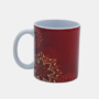 Bedrukte mok met Schotse Hooglander met bloemen Bedrukte keramische mok met unieke print Schotse Hooglander met bloemen, 330 ml, sublimatie
