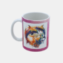 Duurzaam bedrukte mok kleurrijke Dolfijn Duurzaam bedrukte keramische mok met unieke print van kleurrijke Dolfijnen, 330 ml, sublimatie