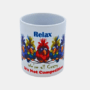 Bedrukte mok vreemde vogels met Quote Bedrukte keramische mok met unieke print met vreemde vogels en Quote, 330 ml, sublimatie Titel afbeelding: