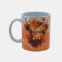 Bedrukte mok Schotse Hooglander Bedrukte keramische mok met unieke print met Schotse Hooglander, 330 ml, sublimatie