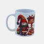 Bedrukte mok Kerst Gnoom Bedrukte keramische mok met unieke print met Kerst Gnoom, 330 ml, sublimatie