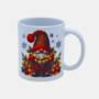 Bedrukte mok Kerst Gnoom Bedrukte keramische mok met unieke print van Kerst Gnoom, 330 ml, sublimatie