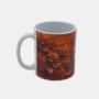 Bedrukte mok met vosje met bloemen 2 Bedrukte keramische mok met unieke print Vosje met bloemen 2, 330 ml, sublimatie