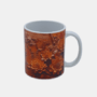 Bedrukte mok met vosje met bloemen 2 Bedrukte keramische mok met unieke print vosje met bloemen 2, 330 ml, sublimatie