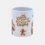 Bedrukte keramische mok met unieke nostalgische Kerst print met kinderen en Kerstman, 330 ml, sublimatie