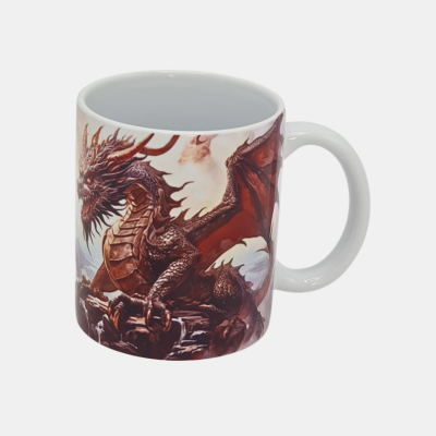 Bedrukte mok Draak Enjoykado (400 x 400 px) (1) Bedrukte keramische mok met unieke print met Draak, 330 ml, sublimatie