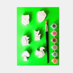 Diy Schilderpakket van porseleingips figuren met penselen en verf
