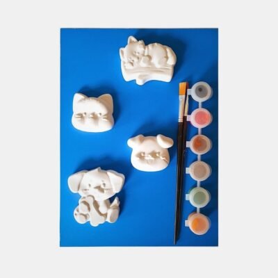Diy Schilderpakket van porseleingips figuren met penselen en verf
